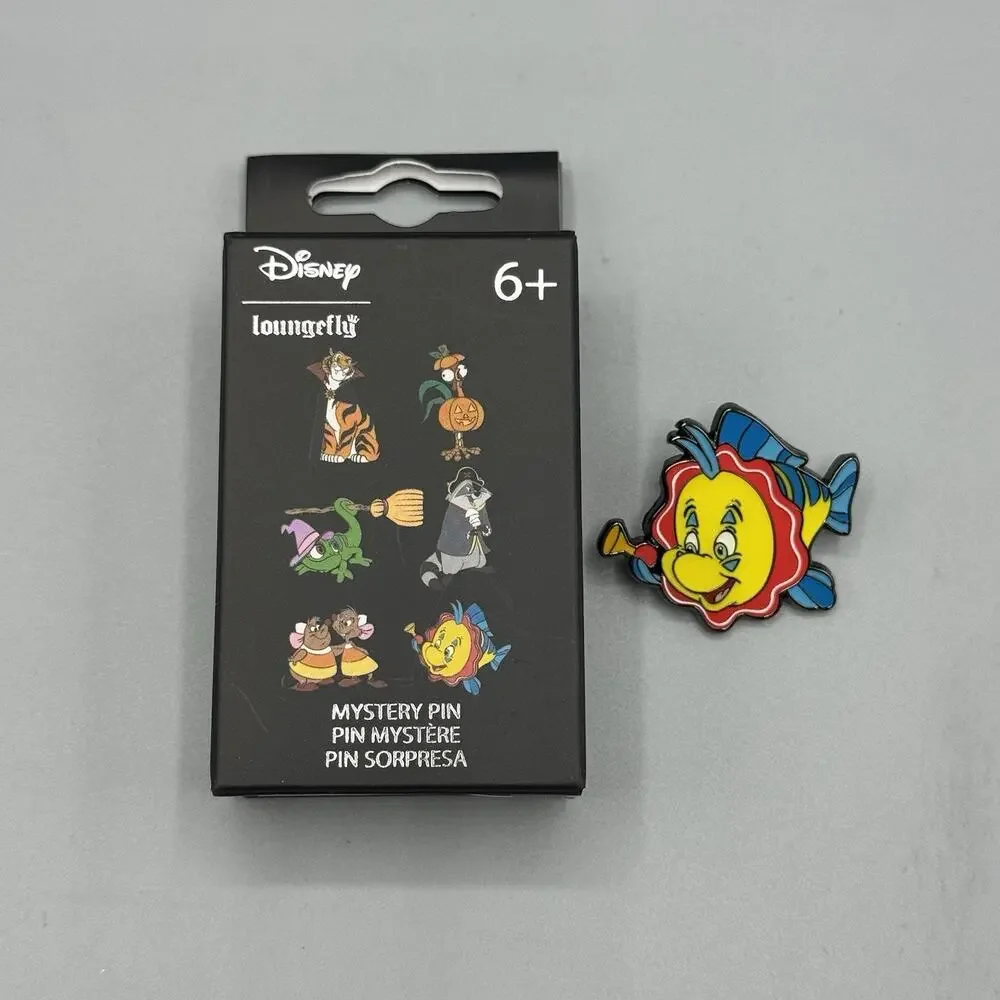 Loungefly Disney Halloween Sidekicks Blind Box Enamel Pin - FLOUNDER